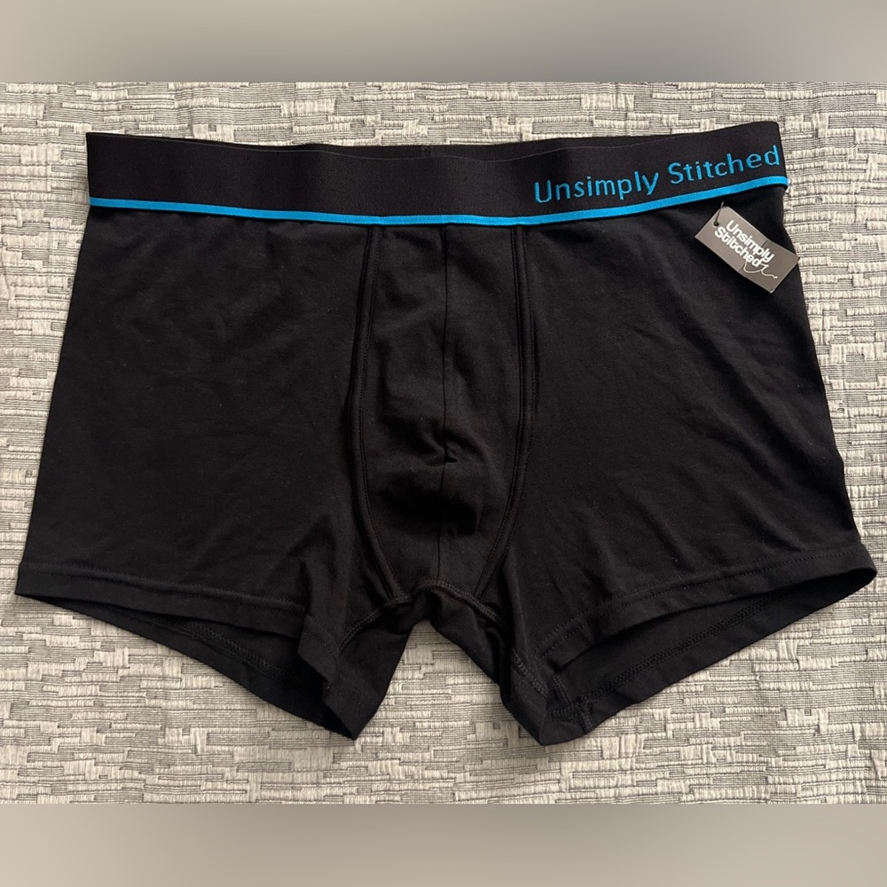 Unsimply Stitched Boxer Briefs Black  Medium